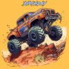 Monster Truck Birthday Card for Brother