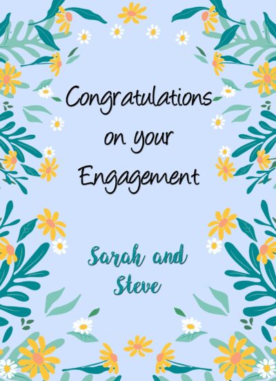 Personalised Engagement Greeting Card