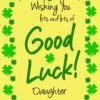 Good Luck Card for Daughter (Yellow)