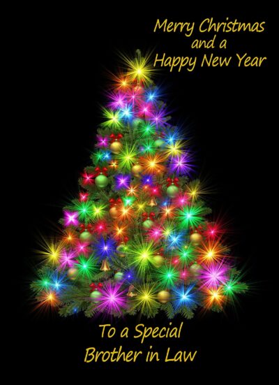 Christmas New Year Card For Brother in Law