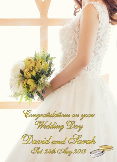 Personalised Wedding Card (Brides Name