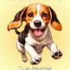Beagle Dog Birthday Card For Granddaughter