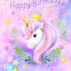 Birthday Card For Granddaughter (Unicorn