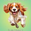 Cavalier King Charles Spaniel Dog Birthday Card For Granddaughter
