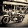 Classic Vintage Motorbike Fathers Day Card for Grandad