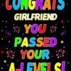 Congratulations A Levels Passing Exams Card For Girlfriend (Design 1)