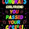 Congratulations GCSE Passing Exams Card For Girlfriend (Design 1)
