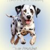 Dalmatian Dog Birthday Card For Granddaughter