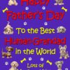 From The Dog Happy Fathers Day Card (Purple