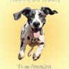 Great Dane Dog Birthday Card For Granddaughter