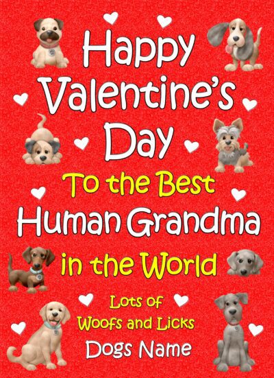 Personalised From The Dog Valentines Day Card (Happy Valentines Day
