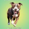 Staffordshire Bull Terrier Dog Birthday Card For Granddaughter