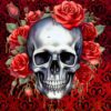 Valentines Day Card for Girlfriend (Fantasy Skull)