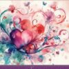 Valentines Day Card for Girlfriend (Heart Art)