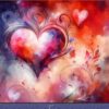 Valentines Day Card for Girlfriend (Heart Art)