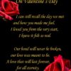 Valentines Day 'Girlfriend' Verse Poem Greeting Card