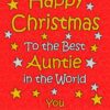 Auntie Christmas Card (Red)