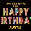 Happy Birthday 'Auntie' Greeting Card