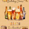Birthday Card for Boyfriend (Beer Cheers)