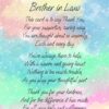 Thank You Poem Verse Card For Brother in Law