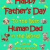 Personalised From The Dog Happy Fathers Day Card (Jade