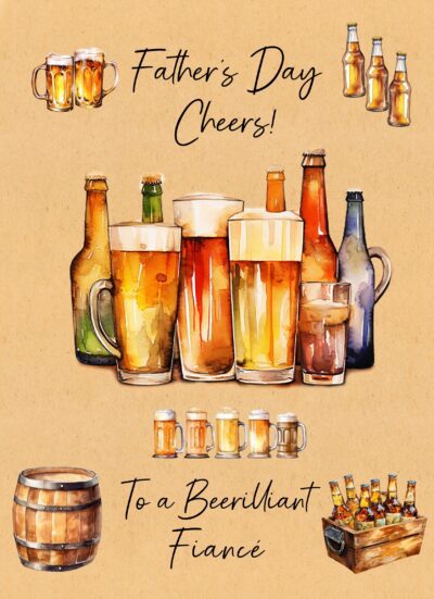 Fathers Day Card for Fiance (Beer Cheers)