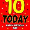 10 Today Birthday Card (Son)