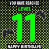 11th Level Gamer Birthday Card (Son)