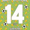 14th Birthday Football Card for Grandson