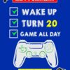 20th Level Gamer Birthday Card For Grandson