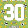 30th Birthday Football Card for Grandson