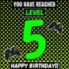 5th Level Gamer Birthday Card (Grandson)