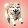 Akita Dog Fathers Day Card For Grandpa