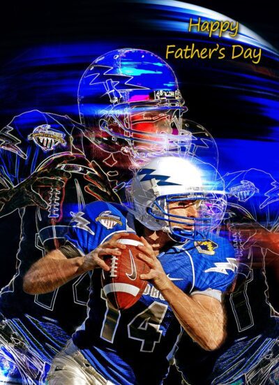 American Football Fathers Day Card