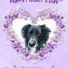 Border Collie Dog Mothers Day Card (Happy Mothers
