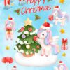 Christmas Card For Mam (Unicorn
