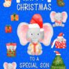 Christmas Card For Special Son (Blue)