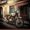 Classic Vintage Motorbike Birthday Card for Grandson