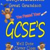 Congratulations GCSE Passing Exams Card For Great Grandson (Design 3)