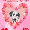 Dalmatian Dog Valentines Day Card (Happy Valentines