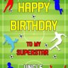 Football Birthday Card For Uncle
