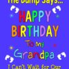 From The Bump Pregnancy Birthday Card (Grandpa