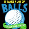 Funny Golf Birthday Card for Uncle (Design 2)