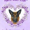 German Shepherd Dog Mothers Day Card (Happy Mothers