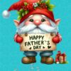 Gnome Funny Art Fathers Day Card For Grandpa (Design 3)