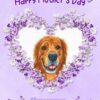 Golden Retriever Dog Mothers Day Card (Happy Mothers