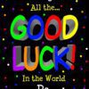 Good Luck Card for Pa (Black)