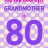 Grandmother 80th Birthday Card (Purple Spots)
