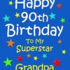 Grandpa 90th Birthday Card (Blue)