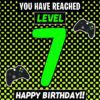 Great Nephew 7th Birthday Card (Level Up Gamer)